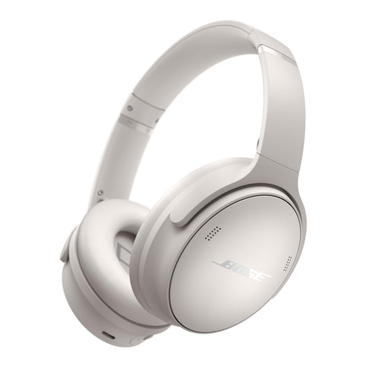 Bose QuietComfort Wireless Noise Cancelling Headphones Bluetooth Over Ear Headphones with Up to 24 Hours of Battery Life White Smoke (Renewed)
